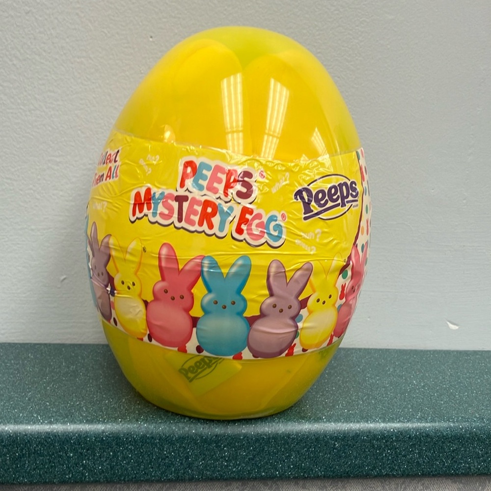 Peeps mystery egg with peep bunny inside.